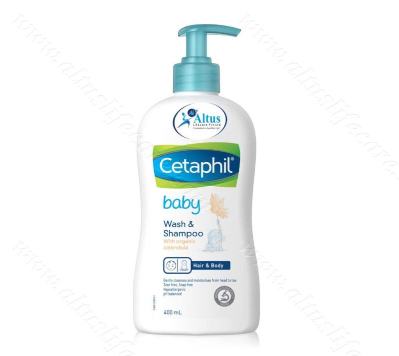 CETAPHIL BABY WASH SHAMPOO WITH ORGANIC CALENDULA