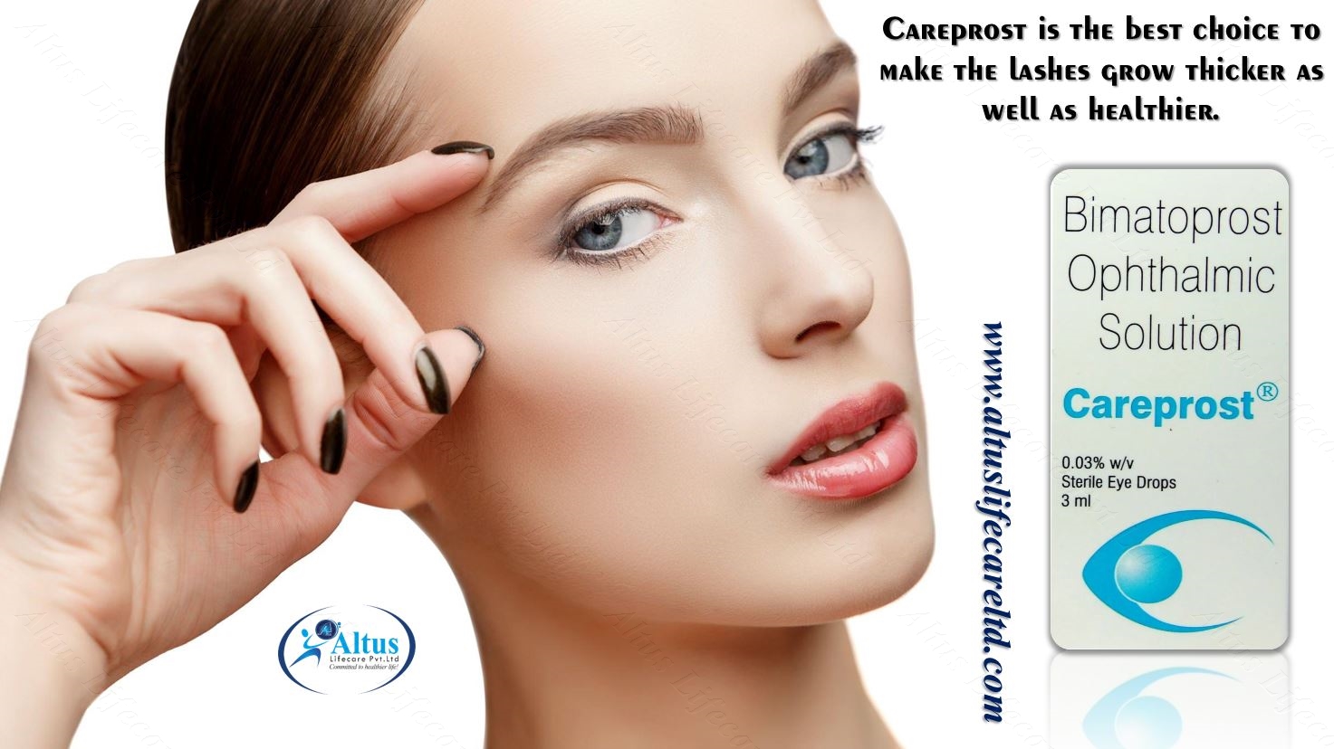 Enhance your short eye lashes with the help of Bimatoprost eye drops 0.03% Buy Careprost Online