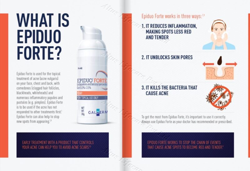 Epiduo Fort Gel | Adapalene 0.3% | Benzoyl Peroxide 2.5% - Image 5